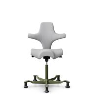 HÅG Capisco 8106 - Steelcut Trio 3 (Kvadrat) - Wol / Polyamide - STT133 - Light grey - Moss Grey - 150mm - Glijdoppen thumbnail