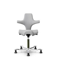 HÅG Capisco 8106 - Steelcut Trio 3 (Kvadrat) - Wool / Polyamide - STT133 - Light grey - Moss Grey - 200 mm (seat height 46-64cm) - Glides thumbnail