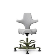 HÅG Capisco 8106 - Steelcut Trio 3 (Kvadrat) - Laine / Polyamide - STT133 - Light grey - Moss Grey - 265 mm (hauteur d’assise 53–79 cm) - Patins thumbnail