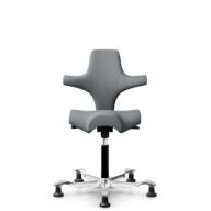 HÅG Capisco 8106 - Steelcut Trio 3 (Kvadrat) - Lana / Poliamida - STT153 - Grey - Black - 150mm (seat height 40–55cm) - Glides thumbnail