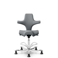 HÅG Capisco 8106 - Steelcut Trio 3 (Kvadrat) - Wol / Polyamide - STT153 - Grey - Wit - 200 mm (Zithoogte 46-64mm) - Glijdoppen thumbnail