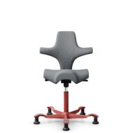HÅG Capisco 8106 - Steelcut Trio 3 (Kvadrat) - Wool / Polyamide - STT153 - Grey - Blush Rose - 265 mm (seat height 53-79cm) - Glides thumbnail
