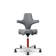 HÅG Capisco 8106 - Steelcut Trio 3 (Kvadrat) - Lana / Poliamida - STT153 - Grey - Blush Rose - 265 mm (seat height 53-79cm) - Glides thumbnail