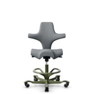 HÅG Capisco 8106 - Steelcut Trio 3 (Kvadrat) - Laine / Polyamide - STT153 - Grey - Moss Grey - 200 mm (hauteur d’assise 46–64 cm) - Roues souples pour sols durs thumbnail