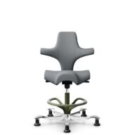 HÅG Capisco 8106 - Steelcut Trio 3 (Kvadrat) - Wool / Polyamide - STT153 - Grey - Moss Grey - 265 mm (seat height 53-79cm) - Glides thumbnail