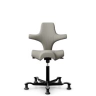 HÅG Capisco 8106 - Steelcut Trio 3 (Kvadrat) - Wolle / Polyamid - STT253 - Beige-grey - Schwarz - 150mm (Sitzhöhe 40-55cm) - Bodengleiter thumbnail