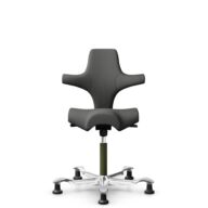 HÅG Capisco 8106 - Steelcut Trio 3 (Kvadrat) - Wol / Polyamide - STT383 - Charcoal - Moss Grey - 200 mm (Zithoogte 46-64mm) - Glijdoppen thumbnail