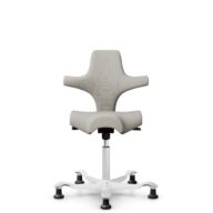 HÅG Capisco 8106 - Steelcut Trio 3 (Kvadrat) - Wool / Polyamide - STT213 - Light beige - White - 265 mm (seat height 53-79cm) - Glides thumbnail