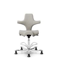 HÅG Capisco 8106 - Steelcut Trio 3 (Kvadrat) - Wool / Polyamide - STT213 - Light beige - White - 265 mm (seat height 53-79cm) - Glides thumbnail