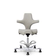 HÅG Capisco 8106 - Steelcut Trio 3 (Kvadrat) - Lana / Poliamida - STT213 - Light beige - Silver - 200 mm (seat height 46-64cm) - Glides thumbnail