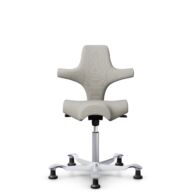 HÅG Capisco 8106 - Steelcut Trio 3 (Kvadrat) - Wool / Polyamide - STT213 - Light beige - Silver - 265 mm (seat height 53-79cm) - Glides thumbnail
