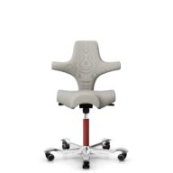 HÅG Capisco 8106 - Steelcut Trio 3 (Kvadrat) - Laine / Polyamide - STT213 - Light beige - Blush Rose - 200 mm (hauteur d’assise 46–64 cm) - Roues souples pour sols durs thumbnail
