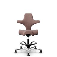 HÅG Capisco 8106 - Steelcut Trio 3 (Kvadrat) - Laine / Polyamide - STT645 - Noir - 265 mm (hauteur d’assise 53–79 cm) - Patins thumbnail