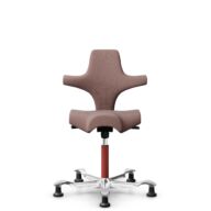 HÅG Capisco 8106 - Steelcut Trio 3 (Kvadrat) - Laine / Polyamide - STT645 - Dusty red - Blush Rose - 150 mm (hauteur d’assise 40–55 cm) - Patins thumbnail