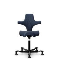 HÅG Capisco 8106 - Steelcut Trio 3 (Kvadrat) - Lana / Poliamida - STT796 - Blue - Black - 200 mm (seat height 46-64cm) - Glides thumbnail