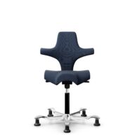 HÅG Capisco 8106 - Steelcut Trio 3 (Kvadrat) - Wool / Polyamide - STT796 - Blue - Black - 265 mm (seat height 53-79cm) - Glides thumbnail