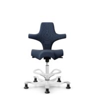 HÅG Capisco 8106 - Steelcut Trio 3 (Kvadrat) - Wool / Polyamide - STT796 - Blue - White - 200 mm (seat height 46-64cm) - Glides thumbnail