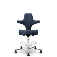 HÅG Capisco 8106 - Steelcut Trio 3 (Kvadrat) - Wełna / Poliamid - STT796 - Blue - White - 265 mm (seat height 53-79cm) - Glides thumbnail