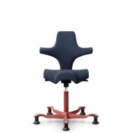 HÅG Capisco 8106 - Steelcut Trio 3 (Kvadrat) - Lana / Poliamida - STT796 - Blue - Blush Rose - 150mm (seat height 40–55cm) - Glides thumbnail