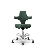 HÅG Capisco 8106 - Steelcut Trio 3 (Kvadrat) - Wool / Polyamide - STT966 Brown grey - Silver - 265 mm (seat height 53-79cm) - Glides thumbnail