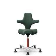 HÅG Capisco 8106 - Steelcut Trio 3 (Kvadrat) - Laine / Polyamide - STT966 Brown grey - Blush Rose - 150 mm (hauteur d’assise 40–55 cm) - Patins thumbnail