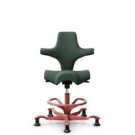 HÅG Capisco 8106 - Steelcut Trio 3 (Kvadrat) - Lana / Poliamida - STT966 Brown grey - Blush Rose - 200 mm (seat height 46-64cm) - Glides thumbnail