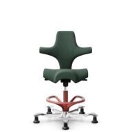 HÅG Capisco 8106 - Steelcut Trio 3 (Kvadrat) - Laine / Polyamide - STT966 Brown grey - Blush Rose - 265 mm (hauteur d’assise 53–79 cm) - Patins thumbnail