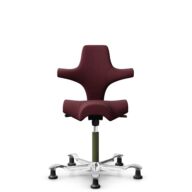 HÅG Capisco 8106 - Steelcut 3 (Kvadrat) - Laine / Polyamide - STT682 Chestnut - Moss Grey - 200 mm (hauteur d’assise 46–64 cm) - Patins thumbnail