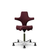 HÅG Capisco 8106 - Steelcut 3 (Kvadrat) - Wełna / Poliamid - STT682 Chestnut - Moss Grey - 265 mm (seat height 53-79cm) - Glides thumbnail