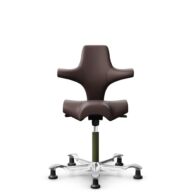 HÅG Capisco 8106 - Paloma Soft (Wollsdorf) - Cuir semi-aniline - ATG55130 - Moss Grey - 265 mm (hauteur d’assise 53–79 cm) - Patins thumbnail