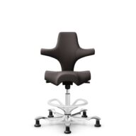 HÅG Capisco 8106 - Elmosoft (Elmo) - Cuir semi-aniline - EL93068 - Blanc - 200 mm (hauteur d’assise 46–64 cm) - Patins thumbnail