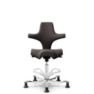 HÅG Capisco 8106 - Elmosoft (Elmo) - Cuir semi-aniline - EL93068 - Blanc - 265 mm (hauteur d’assise 53–79 cm) - Patins thumbnail