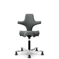 HÅG Capisco 8106 - Cura Loop (Gabriel) - Polyester recyclé - CLP60109 - Grey - Noir - 150 mm (hauteur d’assise 40–55 cm) - Patins thumbnail