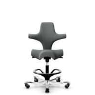 HÅG Capisco 8106 - Cura Loop (Gabriel) - Recycled Polyester - CLP60109 - Grey - Black - 200 mm (seat height 46-64cm) - Soft castors for hard floors thumbnail