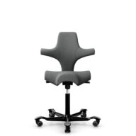 HÅG Capisco 8106 - Cura Loop (Gabriel) - Poliéster reciclados - CLP60109 - Grey - Black - 265 mm (seat height 53-79cm) - Soft castors for hard floors thumbnail