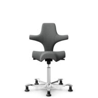 HÅG Capisco 8106 - Cura Loop (Gabriel) - Polyester recyclé - CLP60109 - Grey - Blanc - 265 mm (hauteur d’assise 53–79 cm) - Patins thumbnail