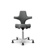 HÅG Capisco 8106 - Cura Loop (Gabriel) - Recycled Polyester - CLP60109 - Grey - Silver - 200 mm (seat height 46-64cm) - Glides thumbnail