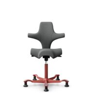 HÅG Capisco 8106 - Cura Loop (Gabriel) - Poliester z recyklingu - CLP60109 - Grey - Blush Rose - 200 mm (seat height 46-64cm) - Glides thumbnail