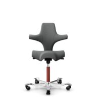 HÅG Capisco 8106 - Cura Loop (Gabriel) - Recycled Polyester - CLP60109 - Grey - Blush Rose - 265 mm (seat height 53-79cm) - Soft castors for hard floors thumbnail