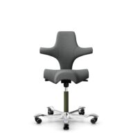 HÅG Capisco 8106 - Cura Loop (Gabriel) - Polyester recyclé - CLP60109 - Grey - Moss Grey - 150 mm (hauteur d’assise 40–55 cm) - Roues dures pour sols souples thumbnail