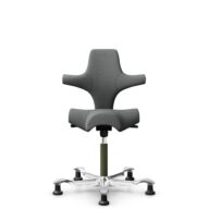 HÅG Capisco 8106 - Cura Loop (Gabriel) - Recycled Polyester - CLP60109 - Grey - Moss Grey - 200 mm (seat height 46-64cm) - Glides thumbnail