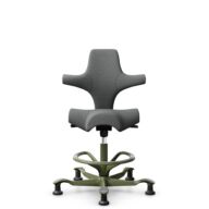 HÅG Capisco 8106 - Cura Loop (Gabriel) - Recycled Polyester - CLP60109 - Grey - Moss Grey - 200 mm (seat height 46-64cm) - Glides thumbnail