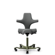 HÅG Capisco 8106 - Cura Loop (Gabriel) - Polyester recyclé - CLP60109 - Grey - Moss Grey - 265 mm (hauteur d’assise 53–79 cm) - Roues dures pour sols souples thumbnail