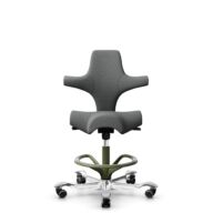 HÅG Capisco 8106 - Cura Loop (Gabriel) - Recycled Polyester - CLP60109 - Grey - Moss Grey - 265 mm (seat height 53-79cm) - Hard castors for soft floors thumbnail