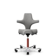 HÅG Capisco 8106 - Cura Loop (Gabriel) - Polyester recyclé - CLP60110 Light grey - Blush Rose - 200 mm (hauteur d’assise 46–64 cm) - Roues souples pour sols durs thumbnail