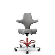 HÅG Capisco 8106 - Cura Loop (Gabriel) - Poliéster reciclados - CLP60110 Light grey - Blush Rose - 265 mm (seat height 53-79cm) - Hard castors for soft floors thumbnail