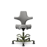 HÅG Capisco 8106 - Cura Loop (Gabriel) - Polyester recyclé - CLP60110 Light grey - Moss Grey - 265 mm (hauteur d’assise 53–79 cm) - Patins thumbnail