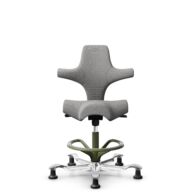 HÅG Capisco 8106 - Cura Loop (Gabriel) - Recycled Polyester - CLP60110 Light grey - Moss Grey - 265 mm (seat height 53-79cm) - Glides thumbnail