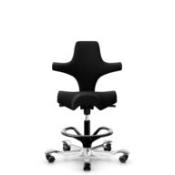 HÅG Capisco 8106 - Cura Loop (Gabriel) - Poliester z recyklingu - CLP60999 Black - Black - 265 mm (seat height 53-79cm) - Soft castors for hard floors thumbnail