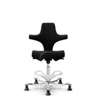 HÅG Capisco 8106 - Cura Loop (Gabriel) - Poliéster reciclados - CLP60999 Black - White - 200 mm (seat height 46-64cm) - Glides thumbnail